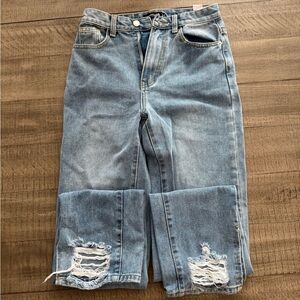 NWOT PrettyLittleThing Light Blue Flare Jeans